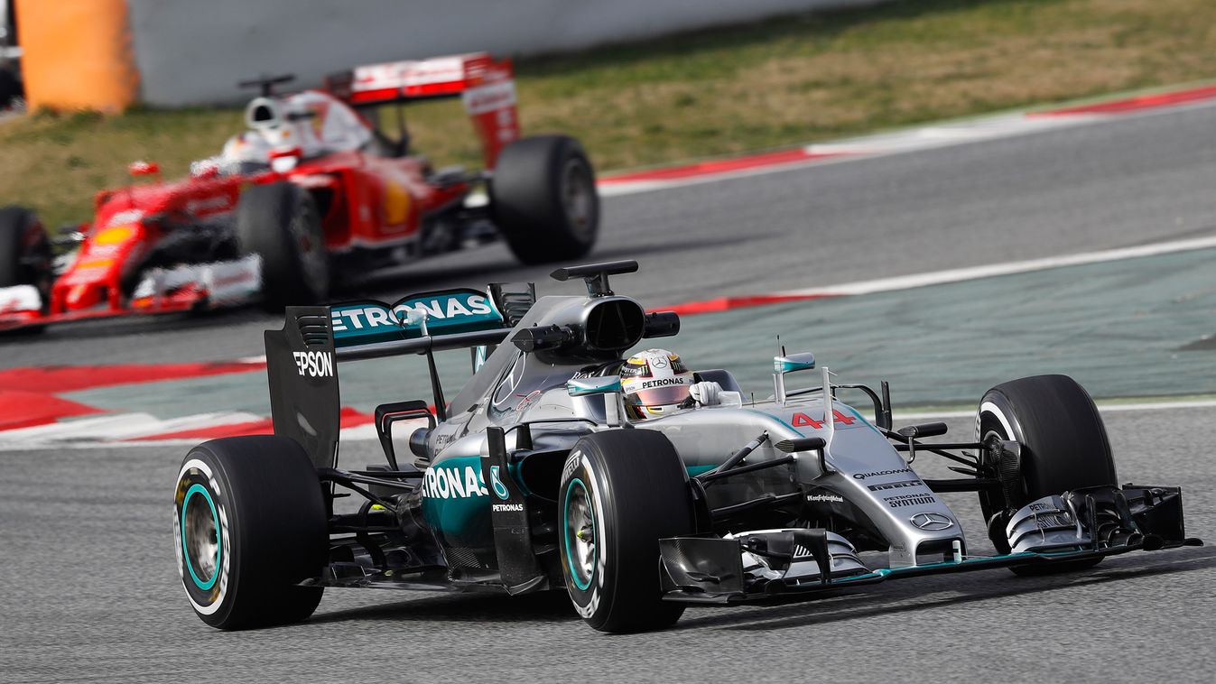 Forma-1, Lewis Hamilton, Mercedes, Sebastian Vettel, Ferrari, teszt 