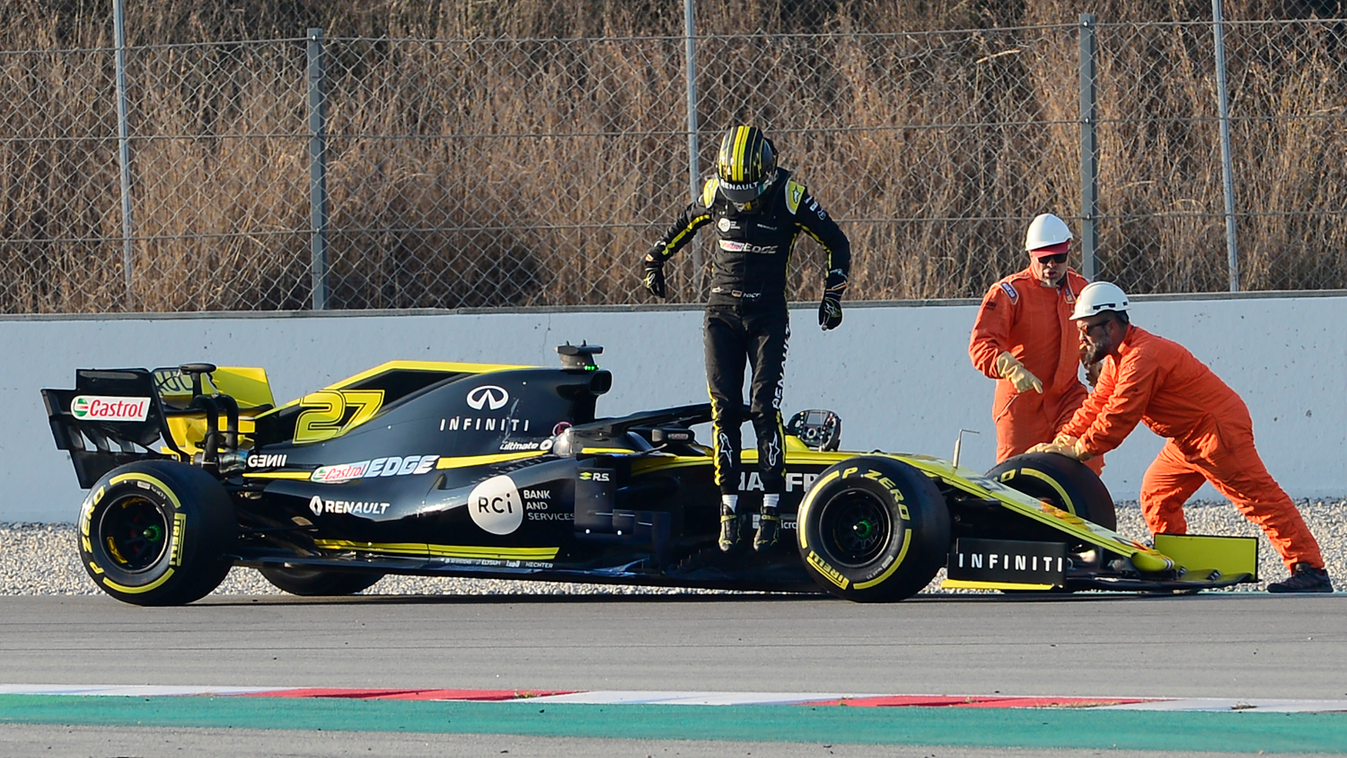 Forma-1, teszt, Barcelona, Nico Hülkenberg, Renault 
