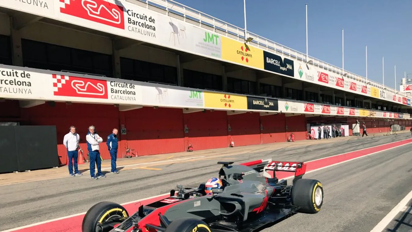 Forma-1, Romain Grosjean, Haas VF17, Haas Ferrari, Barcelona 