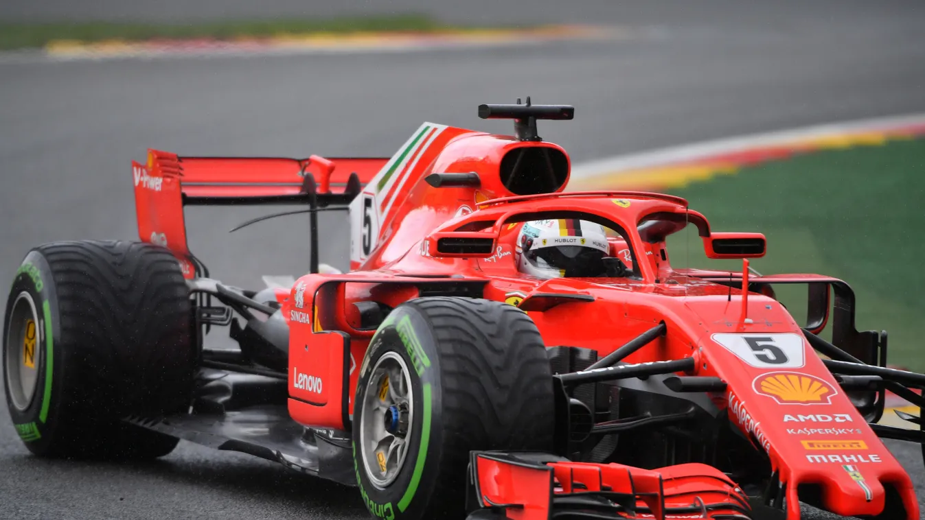 A Forma-1-es Belga Nagydíj pénteki napja, Sebastian Vettel, Scuderia Ferrari 