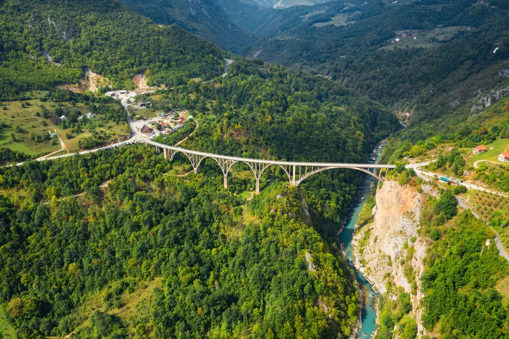 Tara-híd, Tara, híd, folyó, Montenegro 