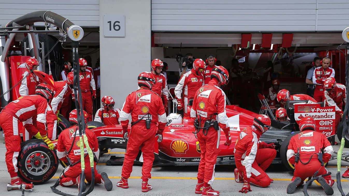 Forma-1, Sebastian Vettel, Ferrari, Osztrák Nagydíj, kerékcsere 