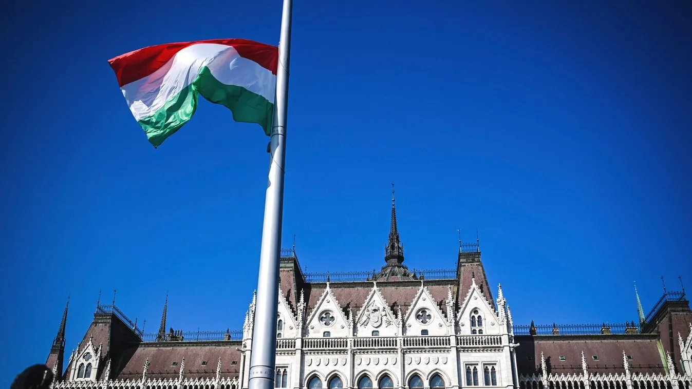 március 15, 1848–49-es forradalom, szabadságharc, Magyarország nemzeti ünnepe, 2024. 03. 15., zászlófelvonás