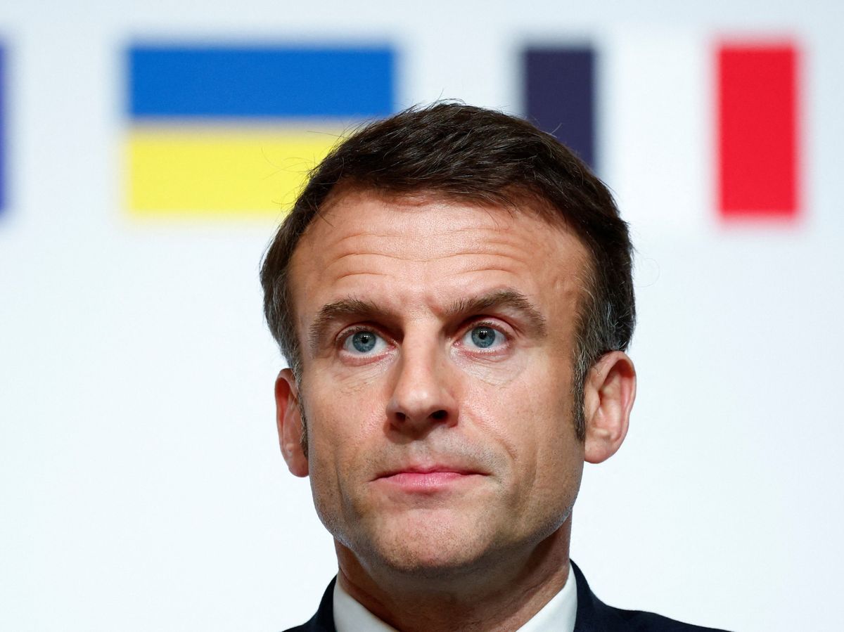 Emmanuel Macron francia elnök a világháborút kockáztatja és NATO-csapatokat küldene Ukrajnába Fotó: MTI/EPA/Reuters pool/Gonzalo Fuentes
