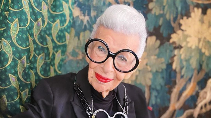 102 éves korában meghalt Iris Apfel, az egyik legismertebb divatikon