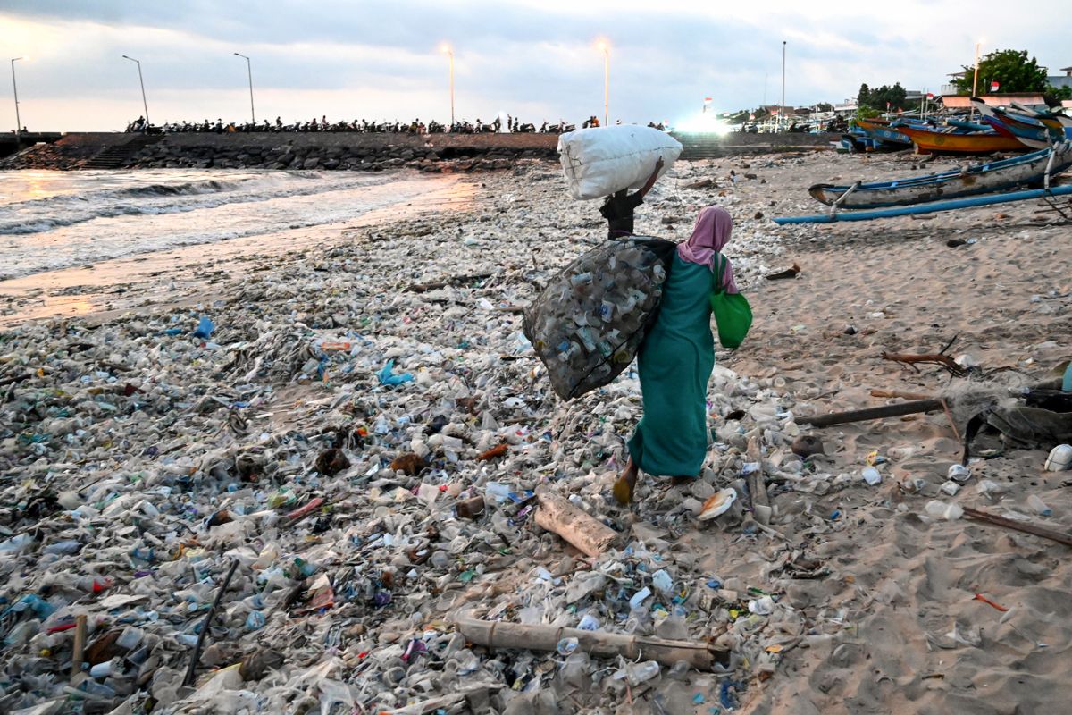 műanyag hulladék, Bali