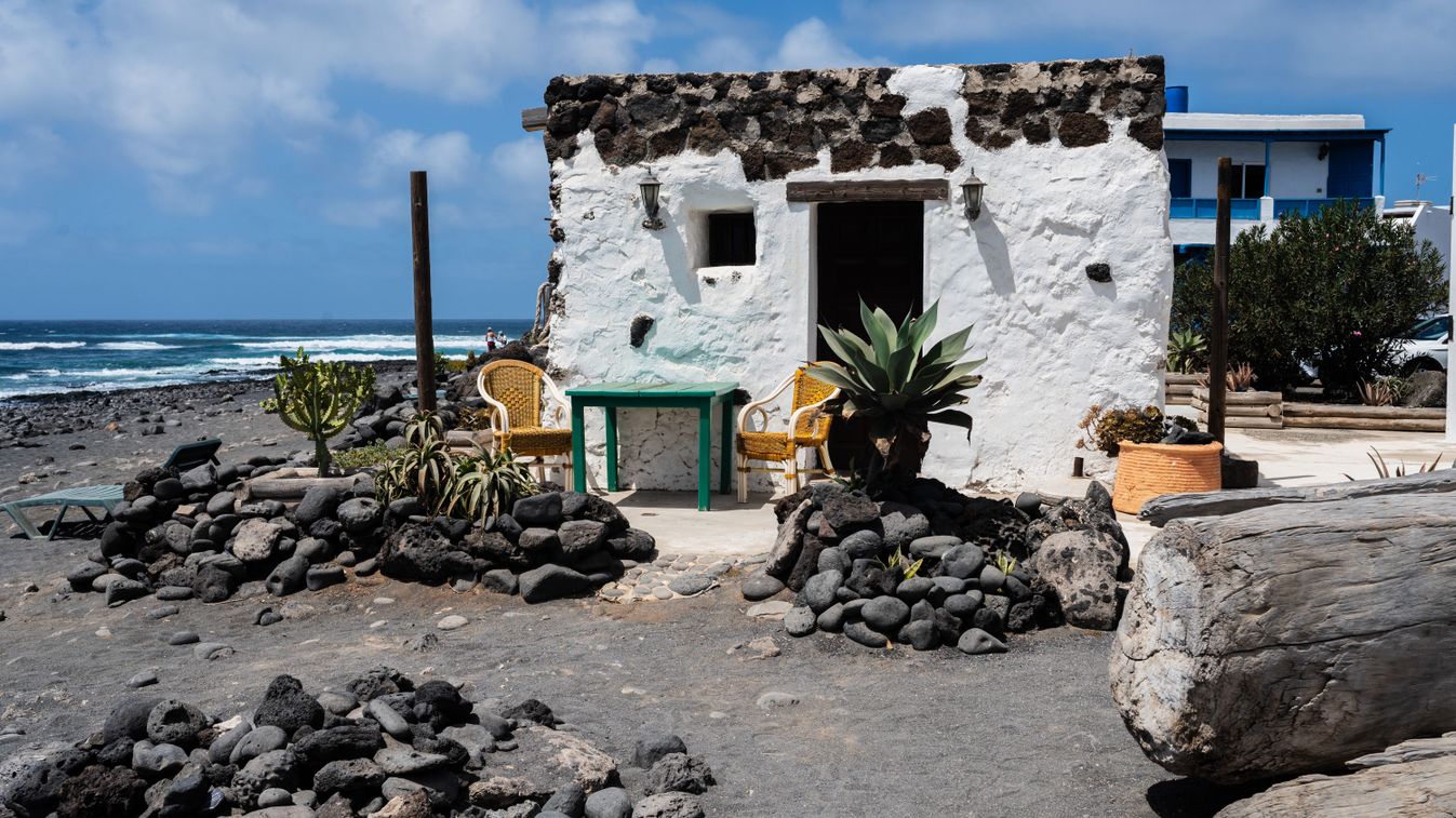 El Golfo, a small fishing village in the southwest coast of the island of Lanzarote, Canary Islands, Spain