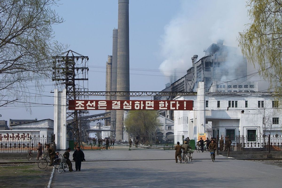 Ipari üzem Észak-Koreában