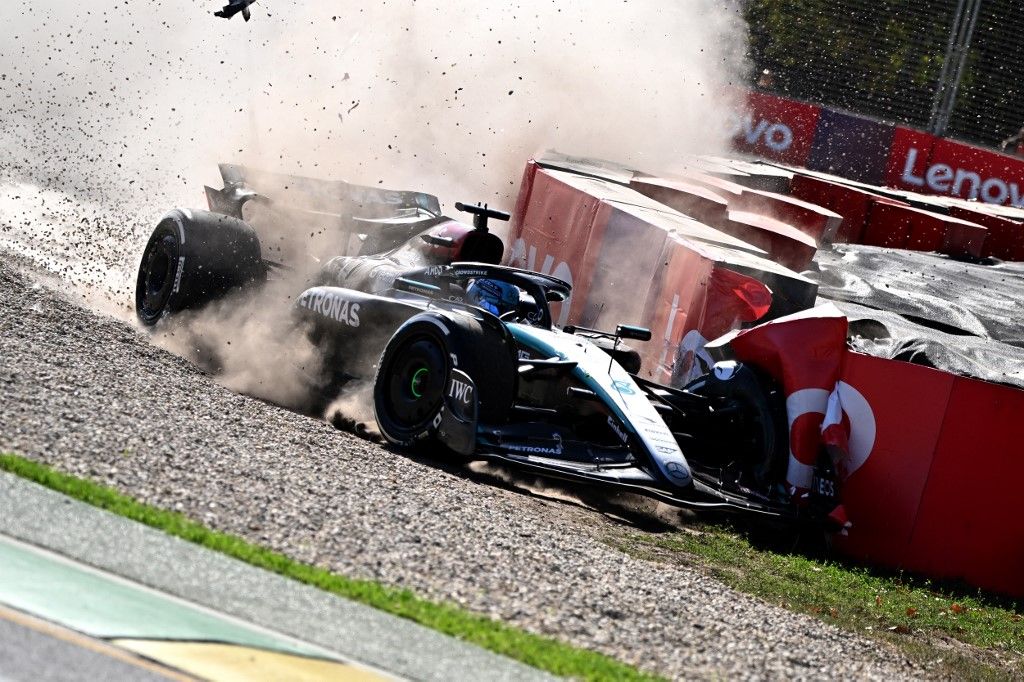Fórmula 1, Gran Premio de Australia 2024, George Russell, accidente