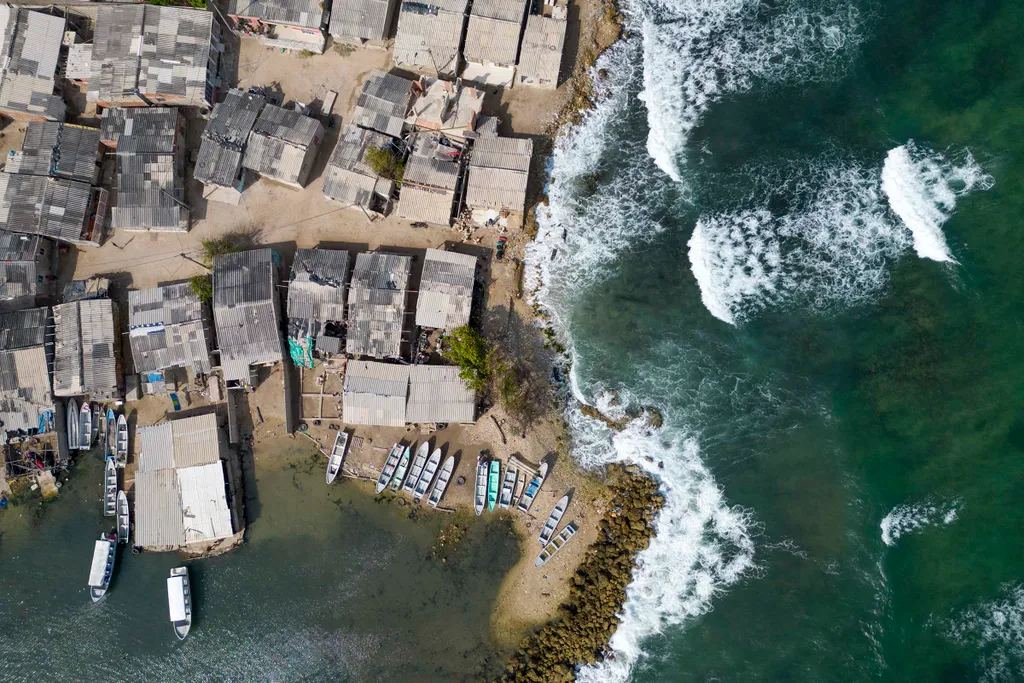 Tierra Bomba sziget, Cartagena, Kolumbia,  globális felmelegedés, víz alá kerül, TierraBombasziget
