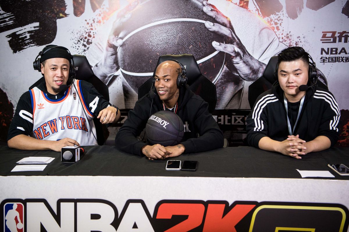 Stephon Marbury has fun in video game promote NBA 2K Online 2, e-sport