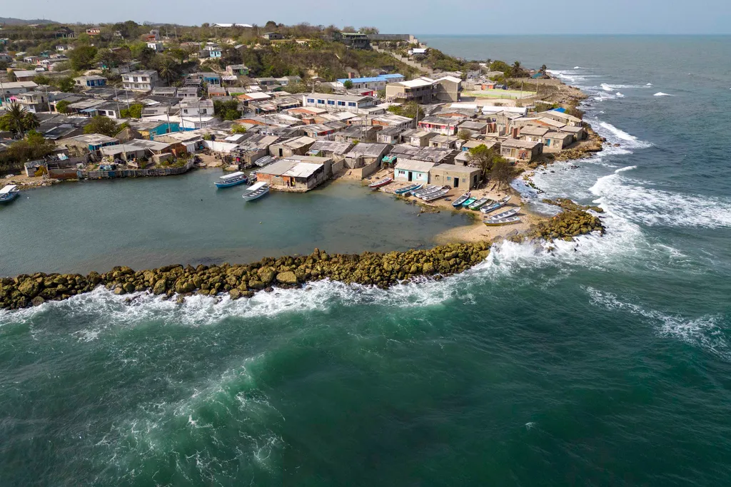 Tierra Bomba sziget, Cartagena, Kolumbia,  globális felmelegedés, víz alá kerül, TierraBombasziget