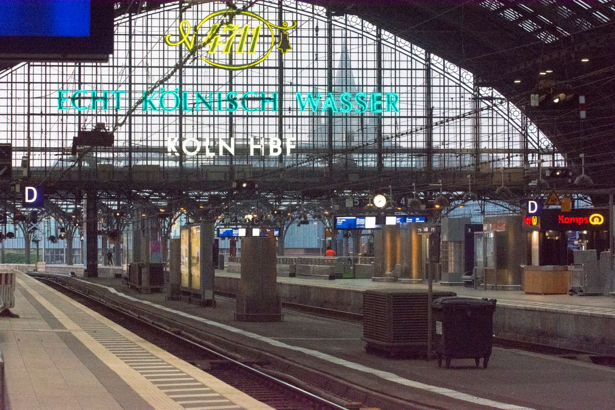 Train Drivers Go On Strike In Cologne