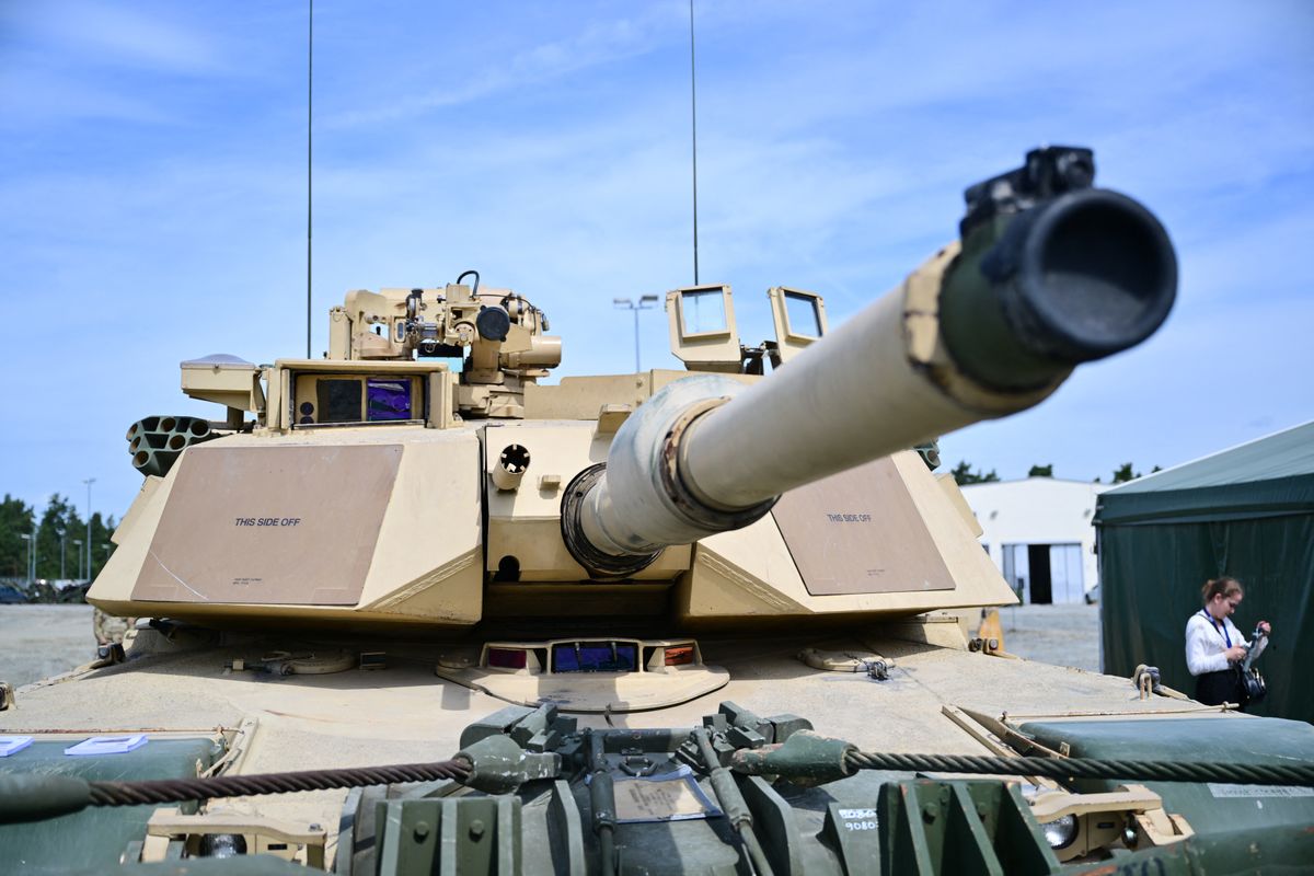 Us army trains Ukrainians on Abrams tanks in Grafenwoehrtank, ukrajna, Abrams, kiképzés, orosz-ukrán háború