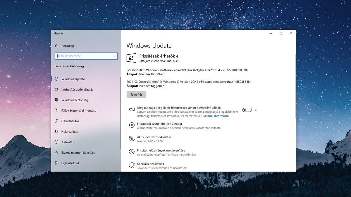 Biztonsági frissítéseket kapott a Windows