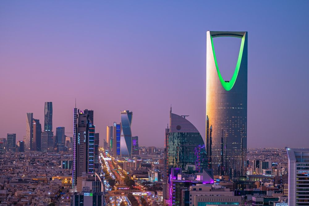 Arial,View,Of,Riyadh,City,Saudi,Arabia