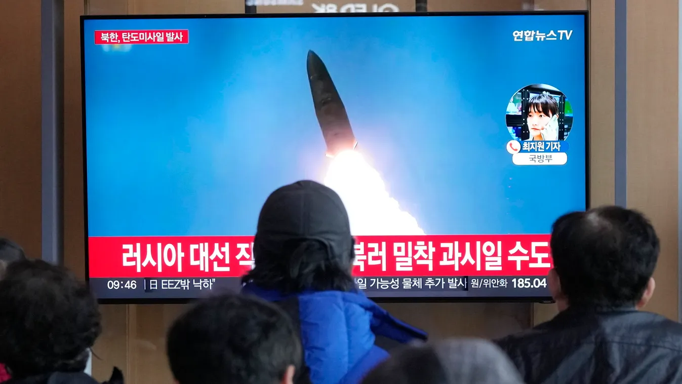 Észak-Korea. Kim Dzsongun, rakétakilövés