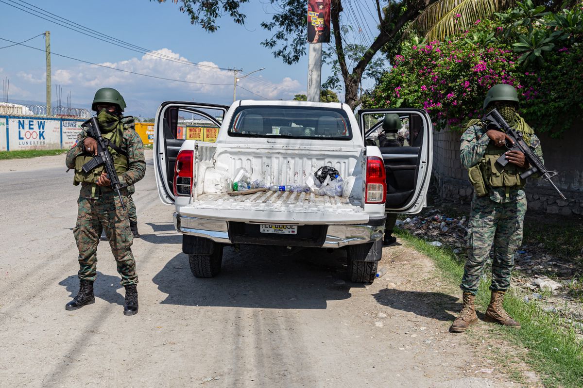 Haiti, elhagy, evakuálás, bandák