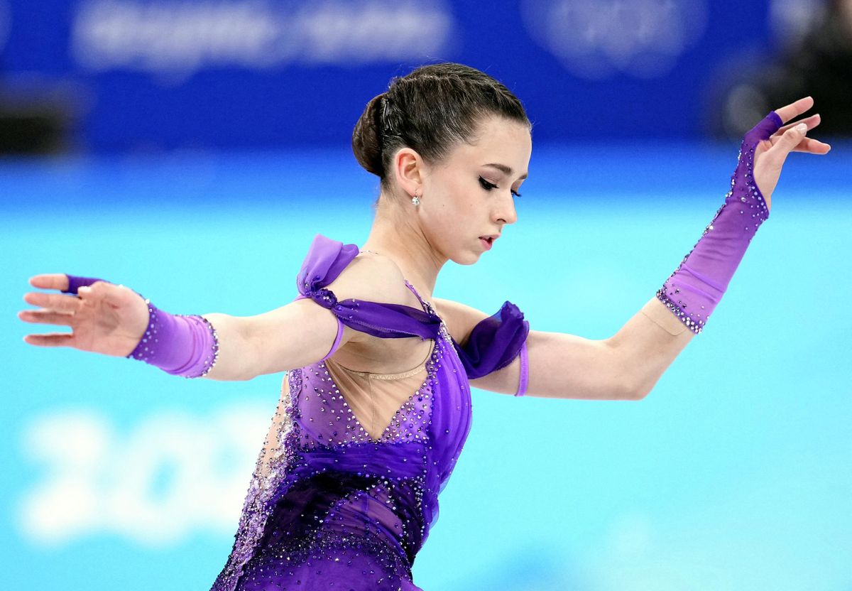Beijing Olympics / figure skating / Kamila Valieva of team ROC