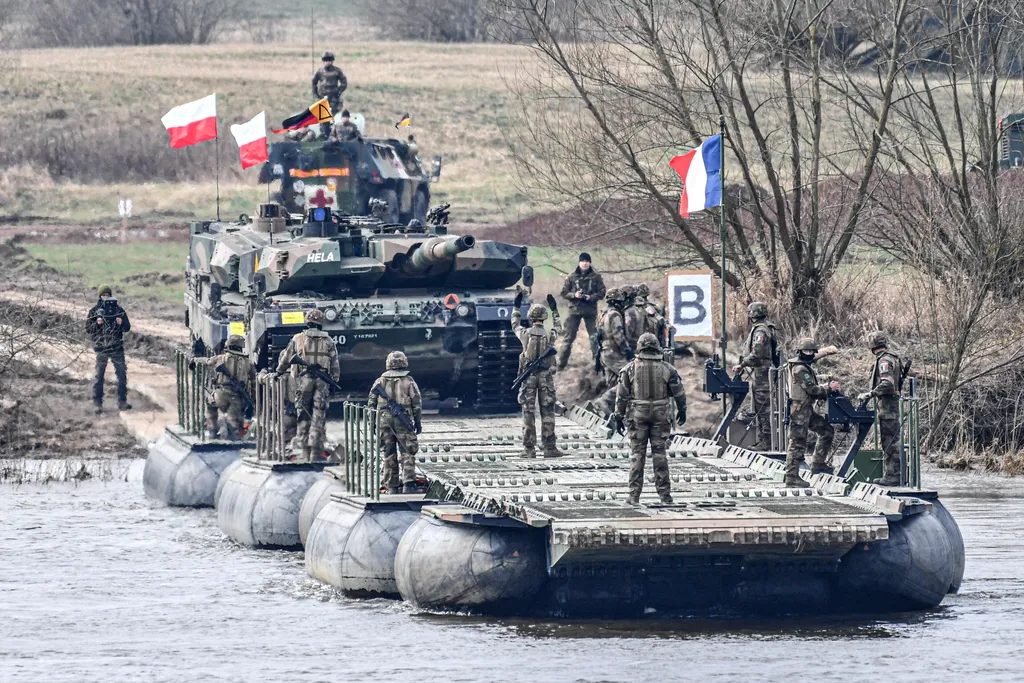 NATO, hadgyakorlat, Lengyelország, Korzeniewo, 2024. március 4., 
