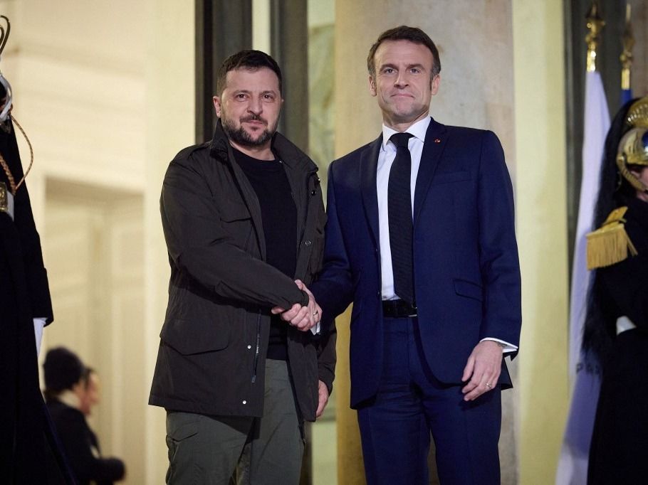 Emmanuel Macron - Volodymyr Zelenskyy meeting in Paris