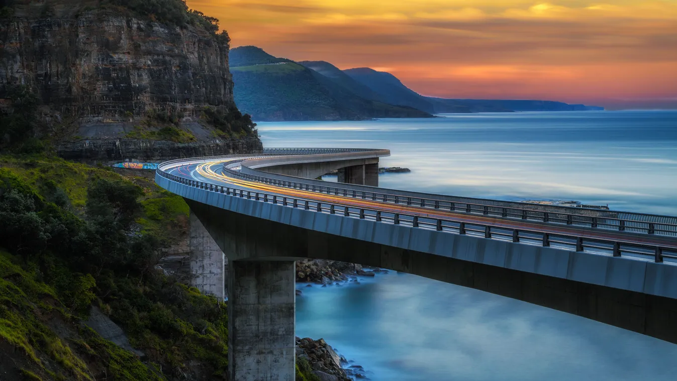 Látványos híd köti össze Ausztrália part menti városait, Sea Cliff Bridge, SeaCliffBridge