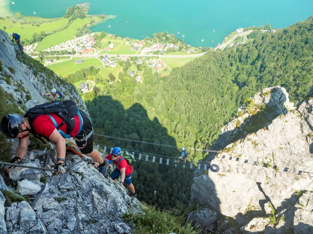 Ausztria, Drachenwand,  függőhíd, 