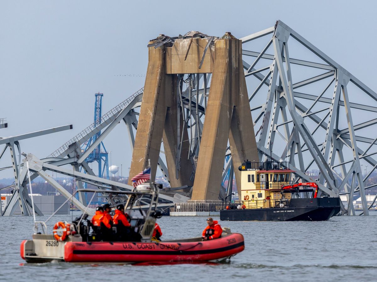 hídomlás, katasztrófa, híd, Baltimore, Egyesült Államok, teherhajó, hajó, ütközés