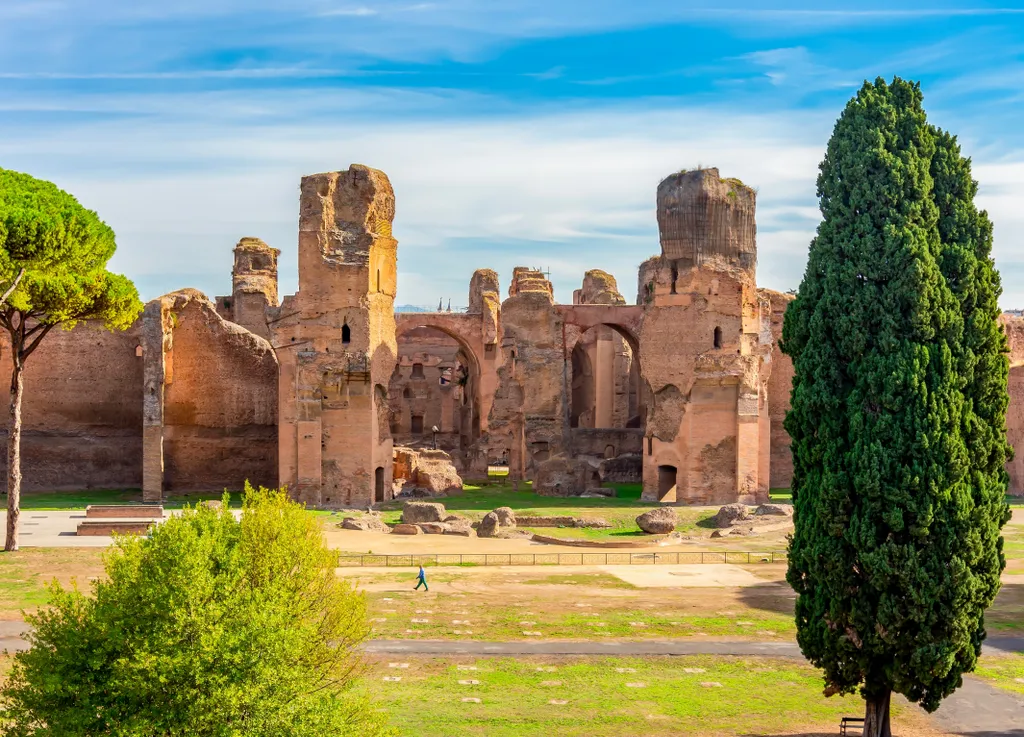 Caracalla,  császári, fürdőépület,, Róma, Olaszország, 
