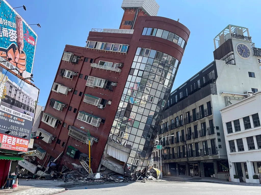Tajvan, földrengés, 2024.04.03.,