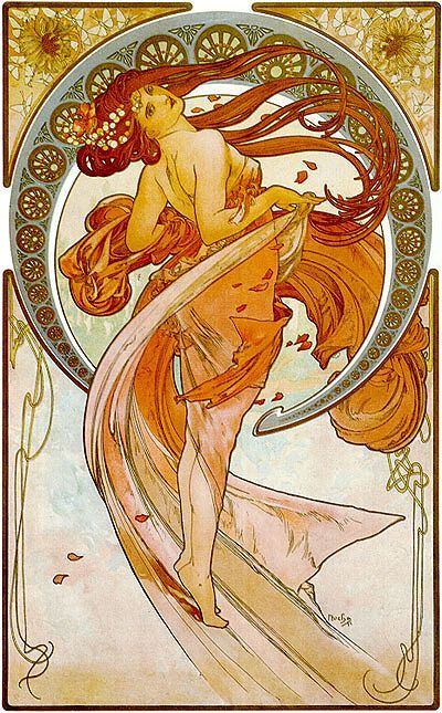 Alphonse Mucha: Tánc (1898)