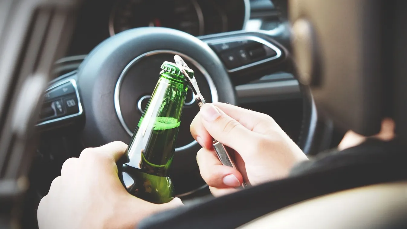 részeg sofőr, autó, ittas vezetés
