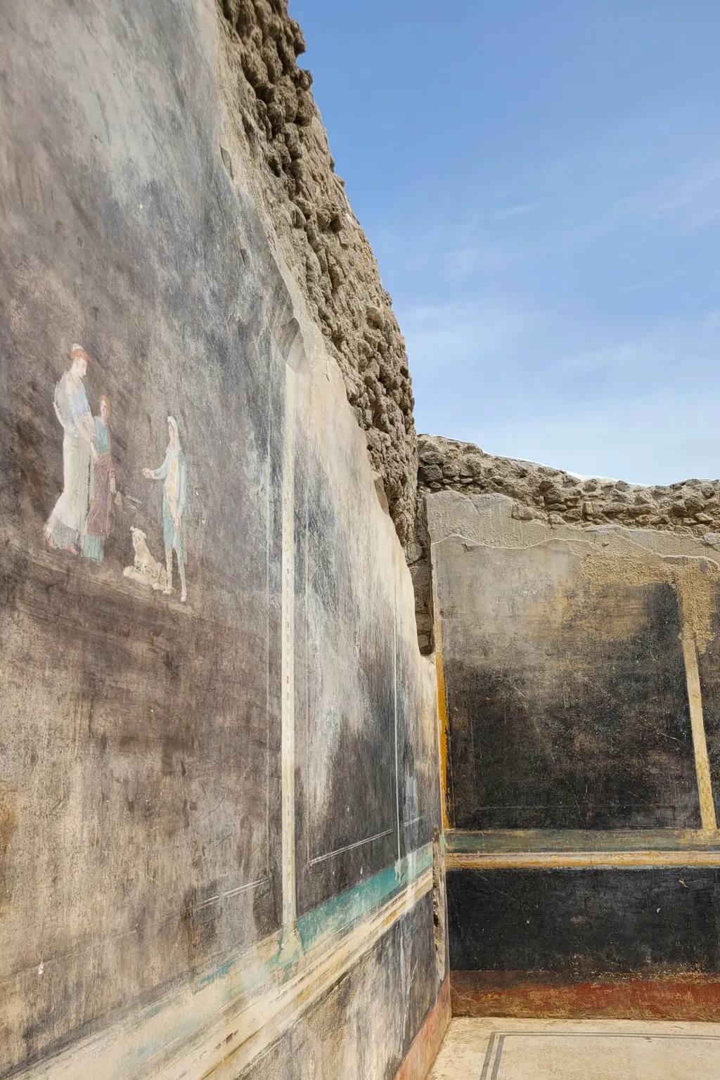 Épségben maradt falfreskókat tártak fel Pompeiiben, Pompeiifreskók