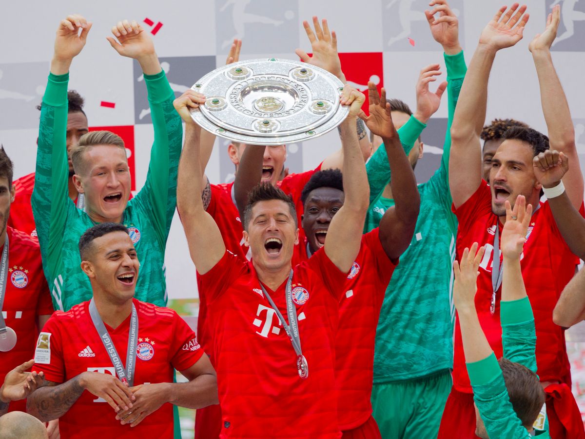 Football, German Champion 2019 FC Bayern Munich.