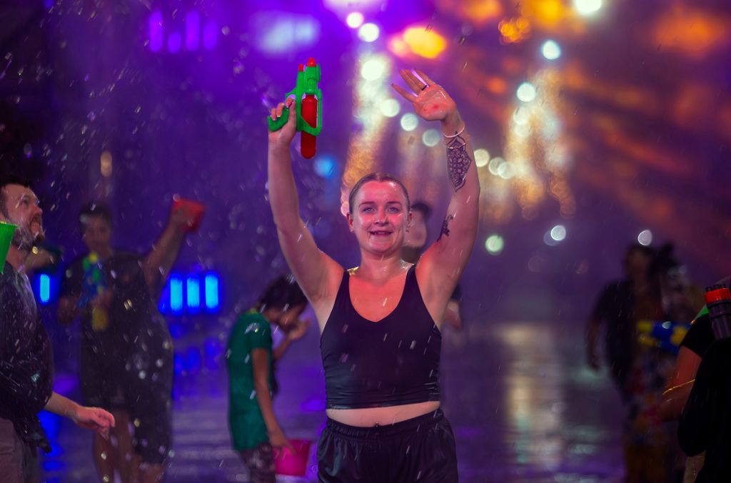 Songkran, thai újév, fesztivál, vízicsata
