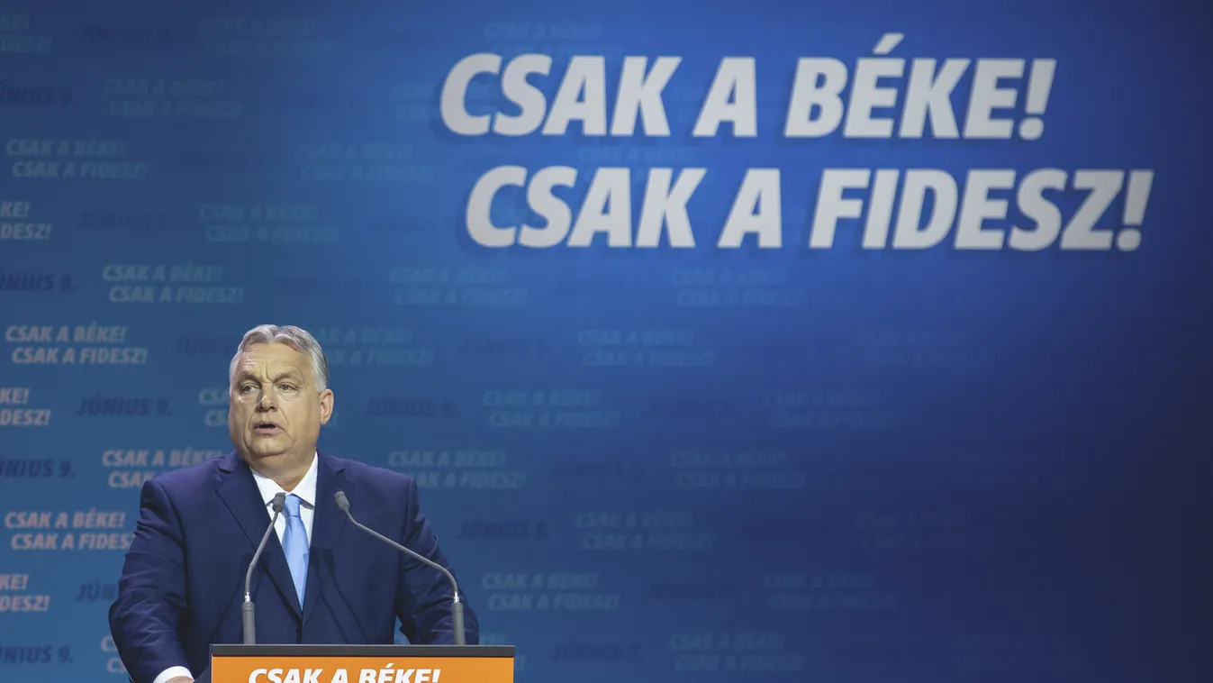 Orbán, Viktor, OrbánViktor, Millenáris, 2024.04.19.,  Választási, Manifesztum,
