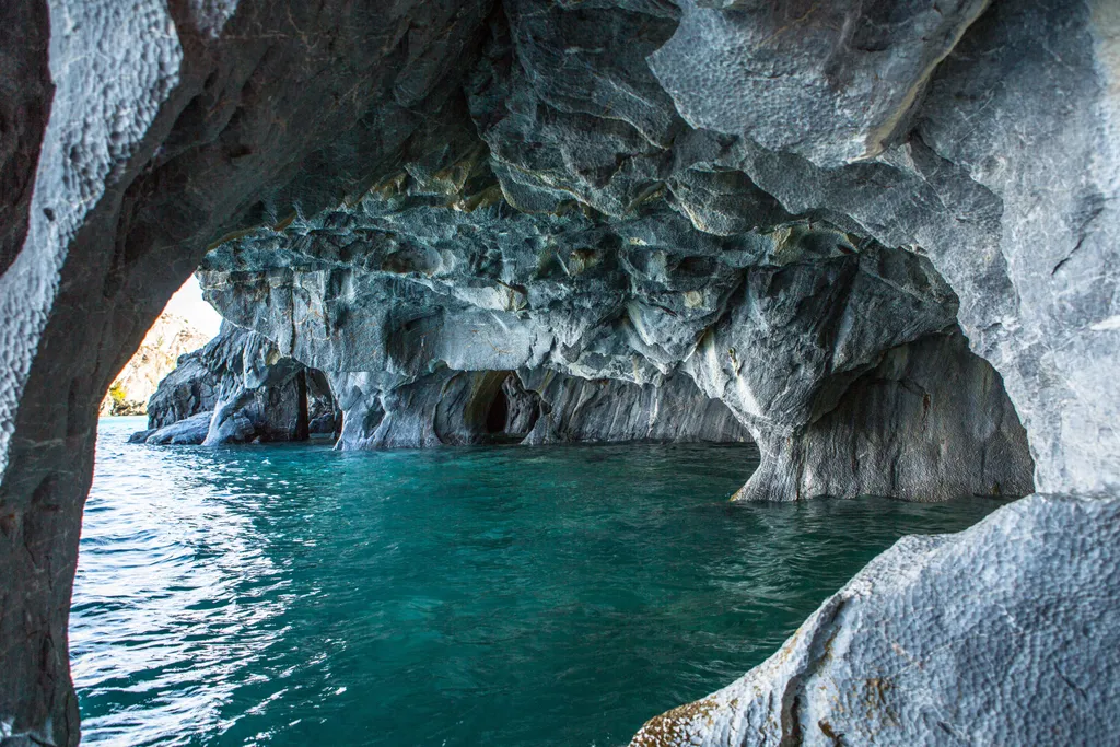 márvány barlang, Chile, barlang, kék, természet, barlangrendszer, márvány, Dél-Amerika 