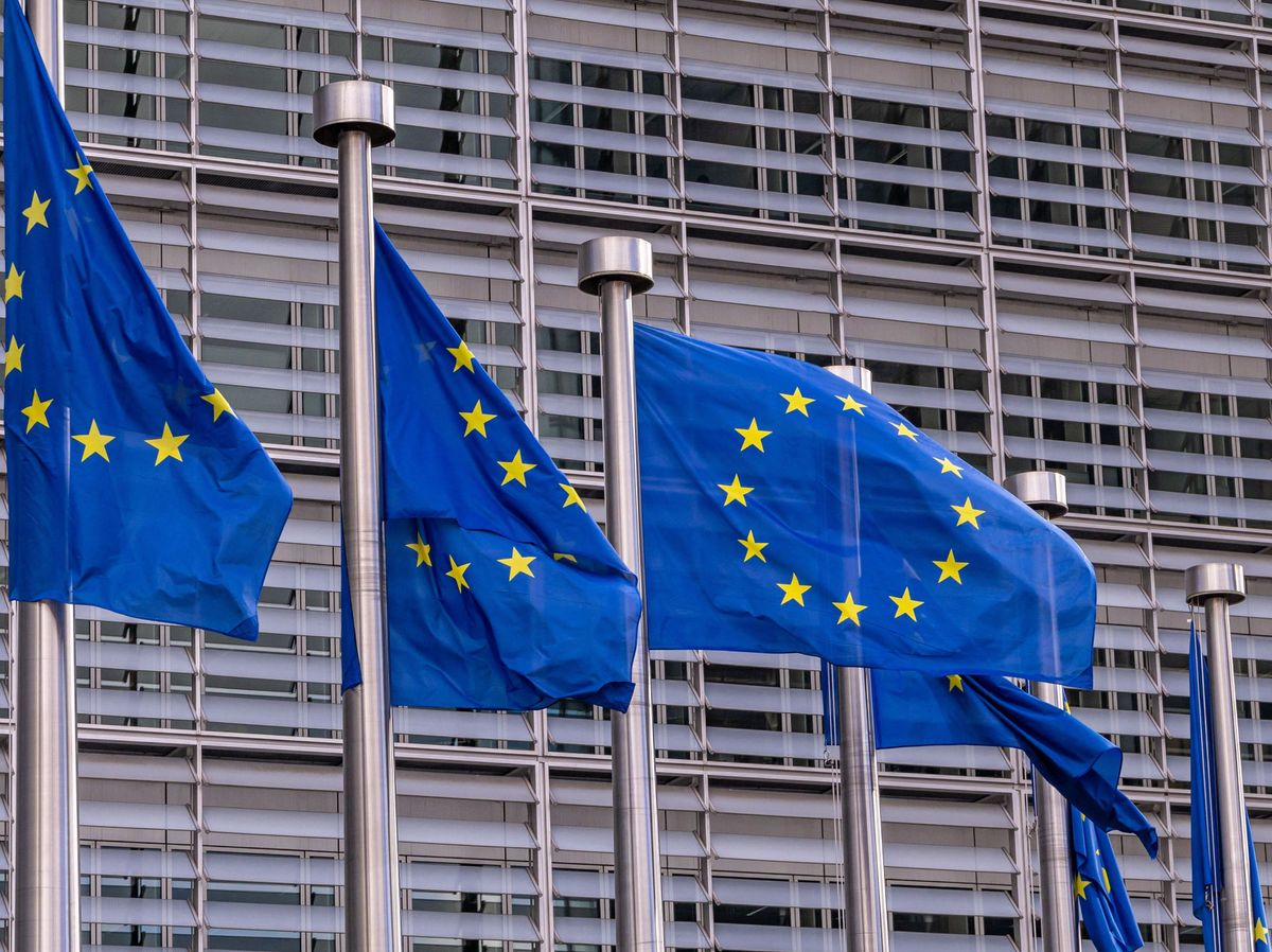 EU Flags In Brussels, Brüsszel, EU, Európai Unió, EU zászló, euzászló