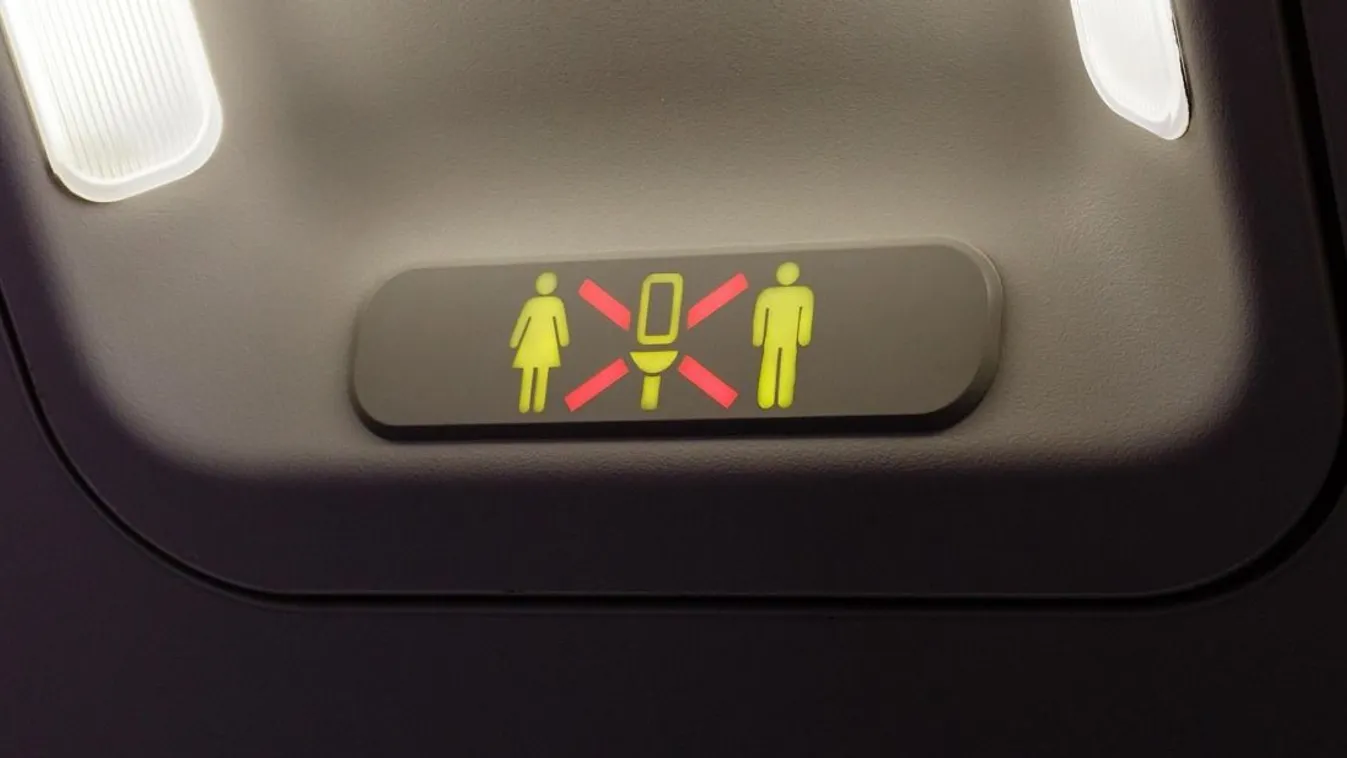 vécé foglalt repülőn