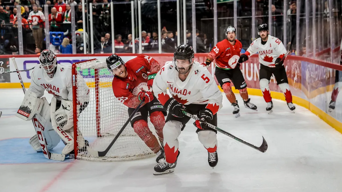 The Canadian hockey team's match in Budapest will be a huge sports experience and video show