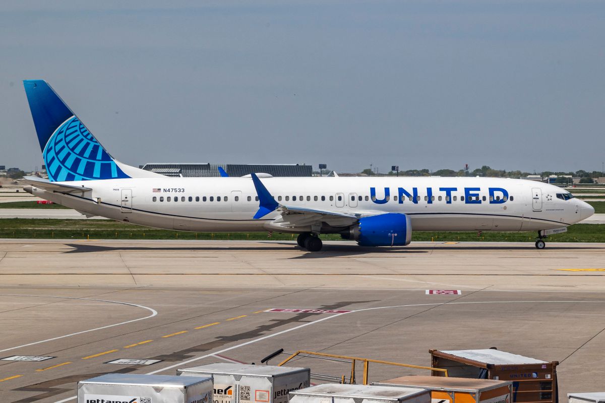 United Airlines Boeing, repülőgép, repülő,
