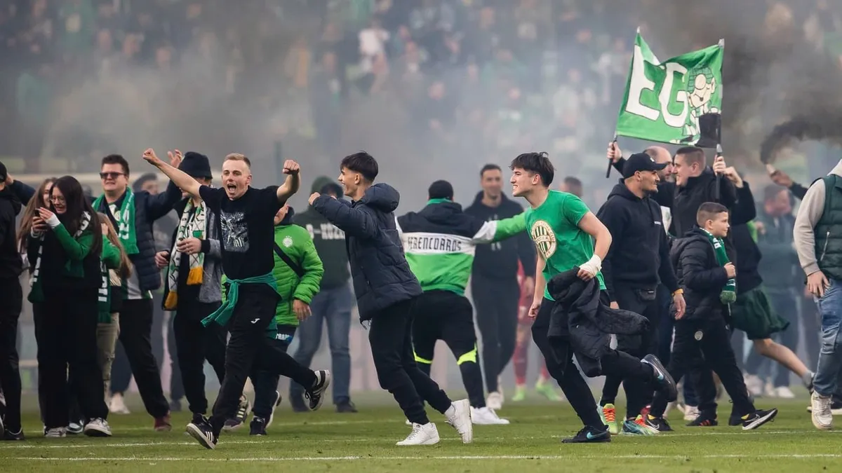 Az MLSZ eljárást indított a Fradi ellen a pályára rohanó, ünneplő szurkolók miatt
