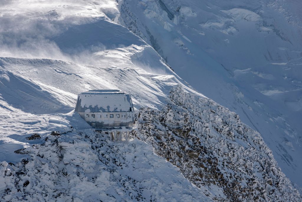 A Refuge du Gouter, a francia Alpokban található, 3815 méteres magasságban