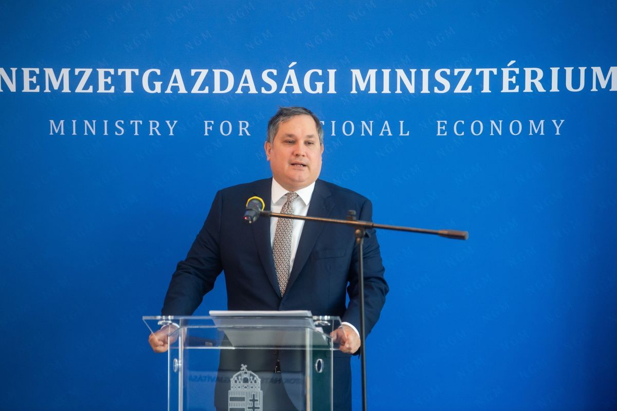 Nagy Márton nemzetgazdasági miniszter a gazdasági növekedés erősítéséről beszélt egy győri konferencián (korábbi felvétel).