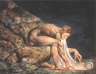 Blake híres festménye Newtonról