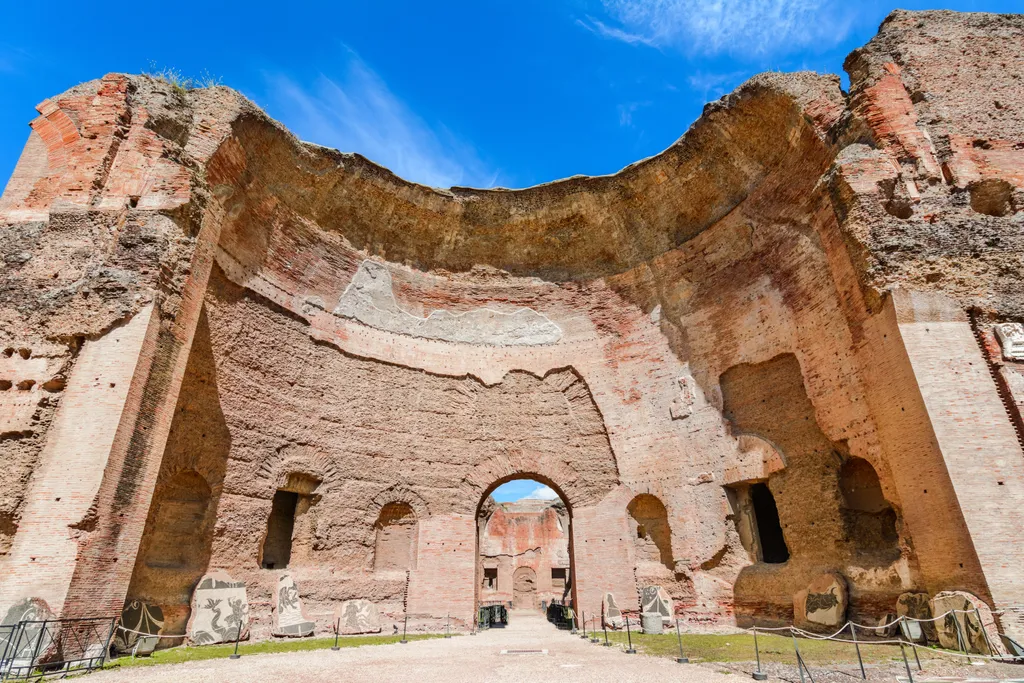 Caracalla,  császári, fürdőépület,, Róma, Olaszország, 