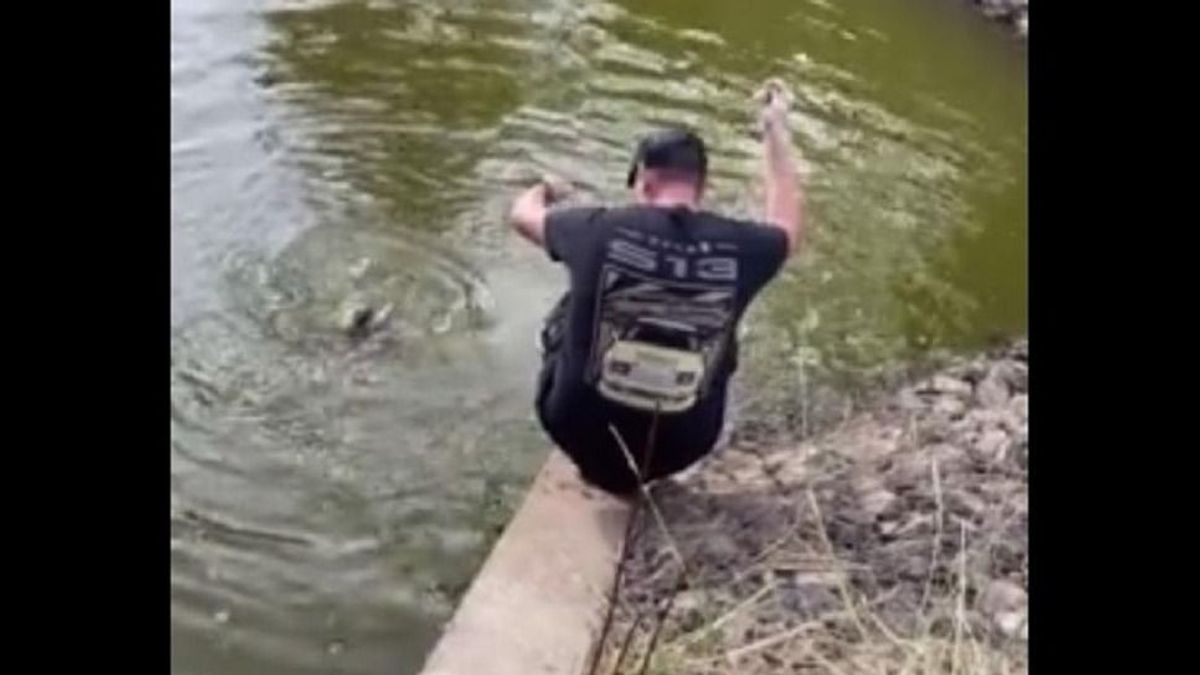 Ki akarta emelni a horgász a halat, hihetetlen, ami utána történt - videó
