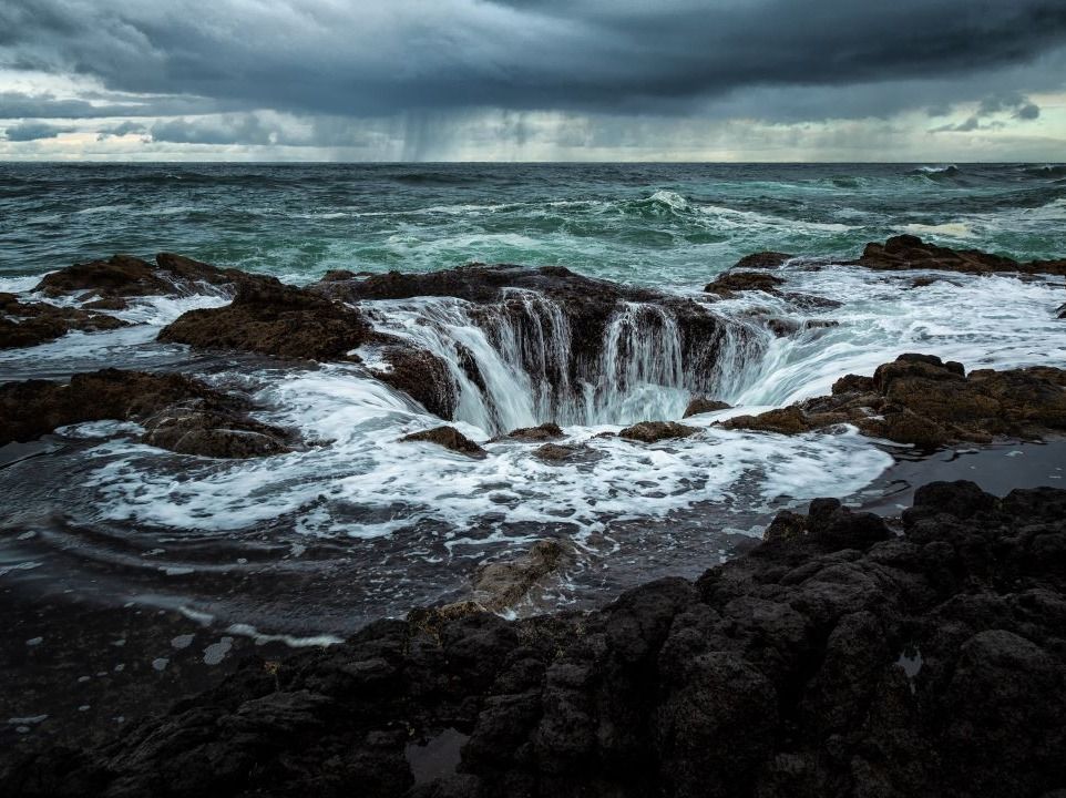 Thor kútja, Thorkútja, Thor’s Well, Csendes-óceán