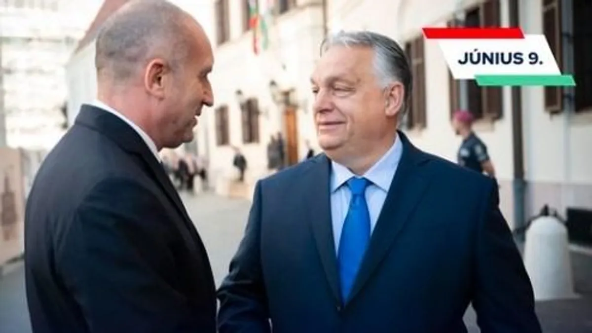Bulgária elnökével, Rumen Radevvel indította a szombat reggelt Orbán Viktor