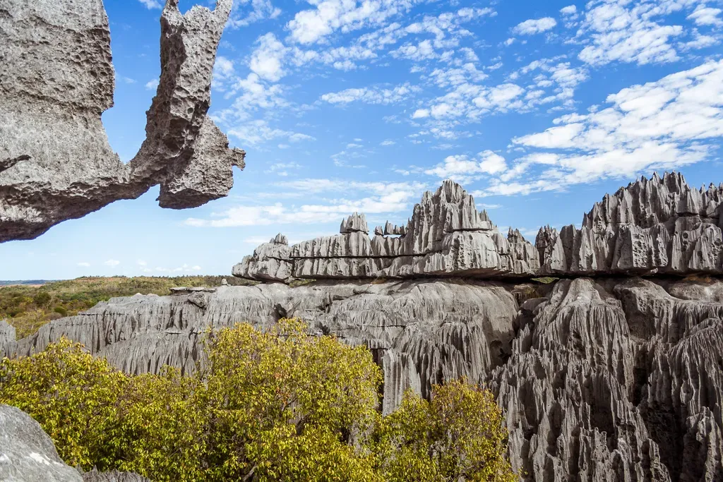 A Tsingy de Bemaraha Nemzeti Park Madagaszkáron